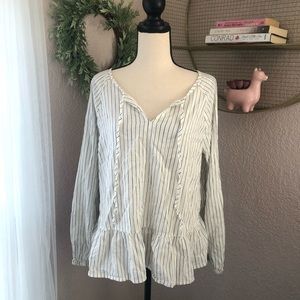 Dip Peplum Top NWOT